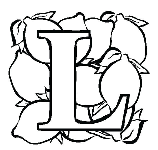 632x600 Letter L Coloring Pages Funky Dotted Letter L Alphabet Coloring