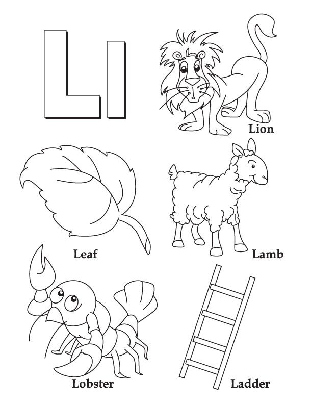 612x792 Letter L Coloring Page Homeschool Worksheets, Pre