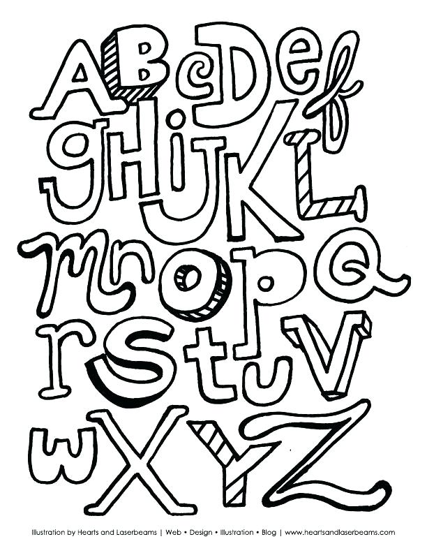612x792 Coloring Pages Letters Colouring Pages Alphabet Printable