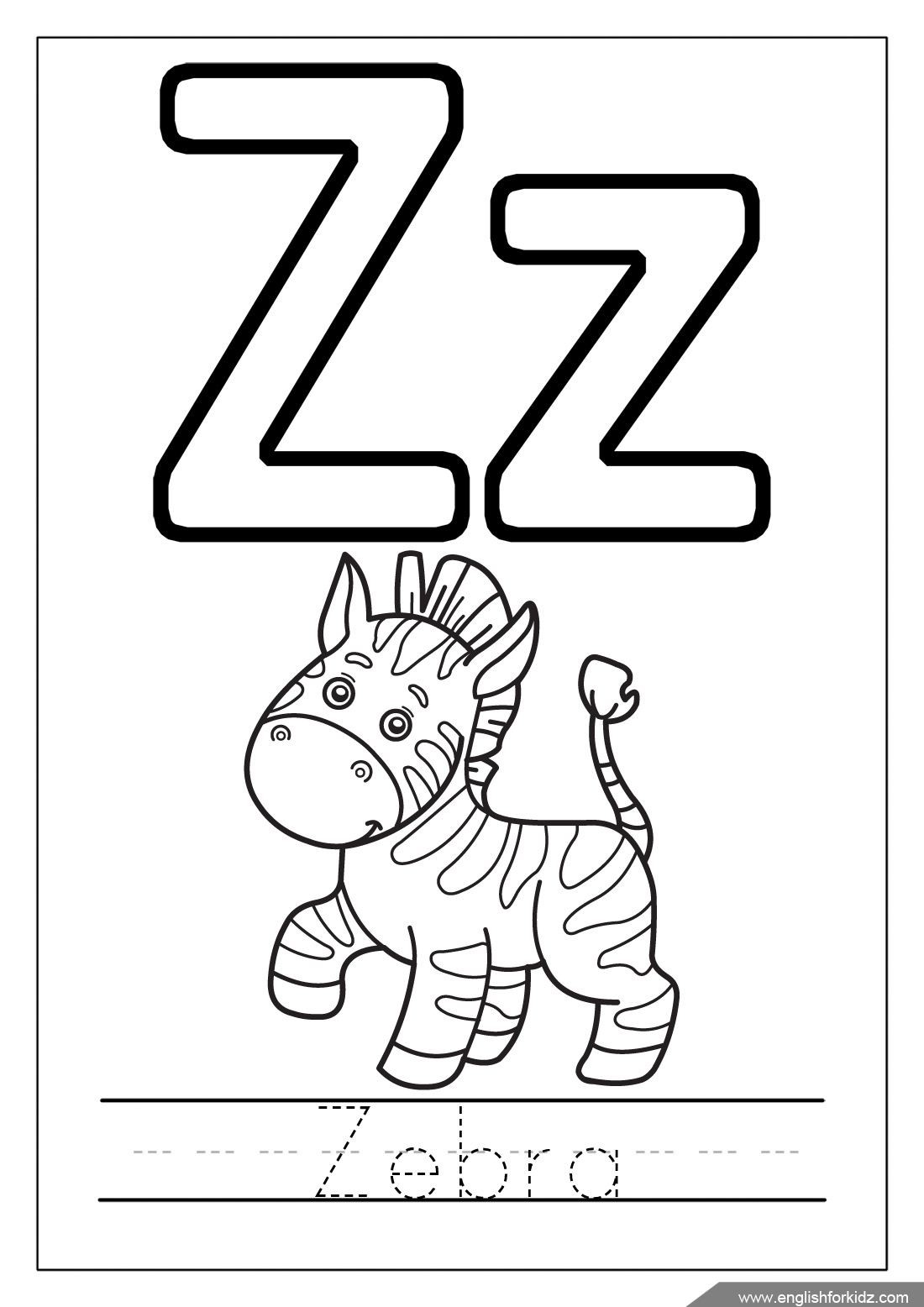 1100x1556 Coloring Pages With The Letter Z Fresh Alphabet Coloring Page
