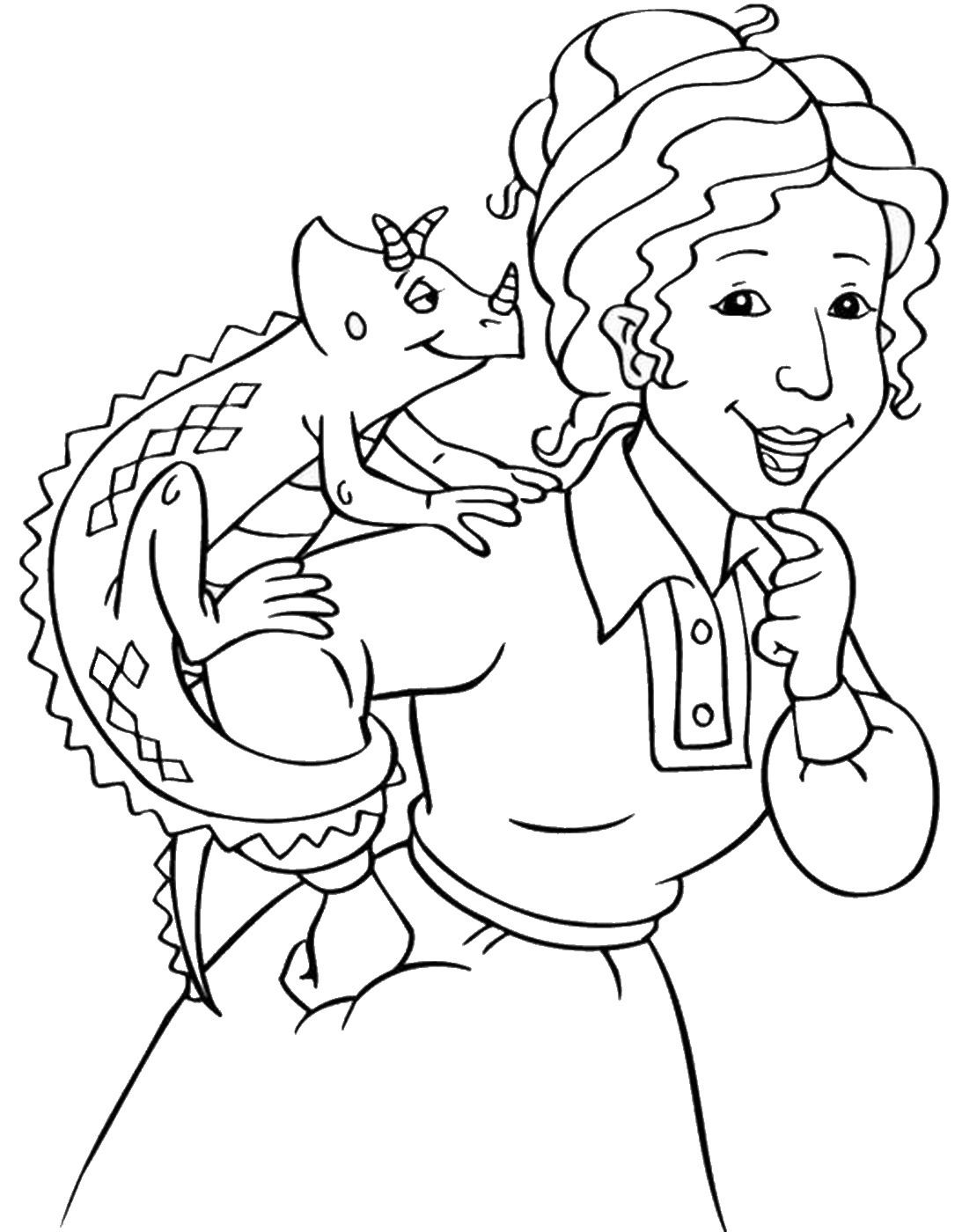 1093x1400 The Magic School Bus Coloring Pages
