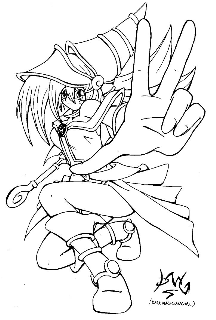 724x1072 Yu Gi Oh Dark Magician Girl Drawings