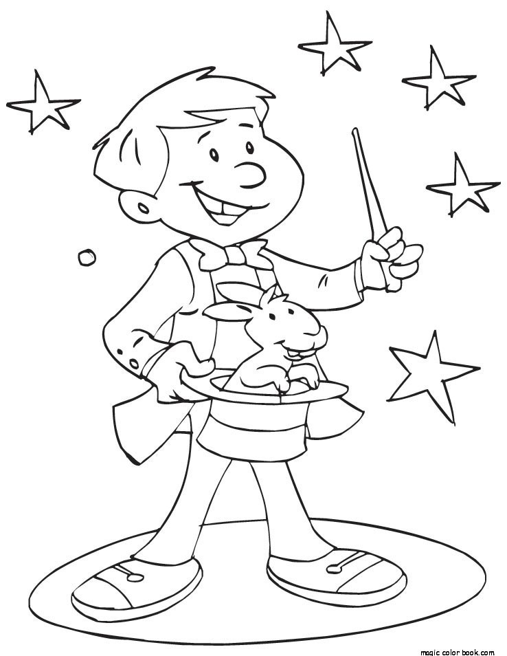 738x954 Magician Coloring Pages