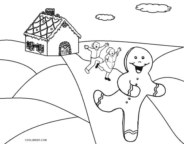 722x565 Free Printable Gingerbread Man Coloring Pages For Kids