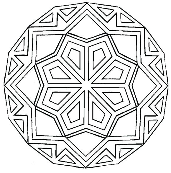 580x586 Coloring Simple Mandala Coloring Pages Sheets Simple Mandala