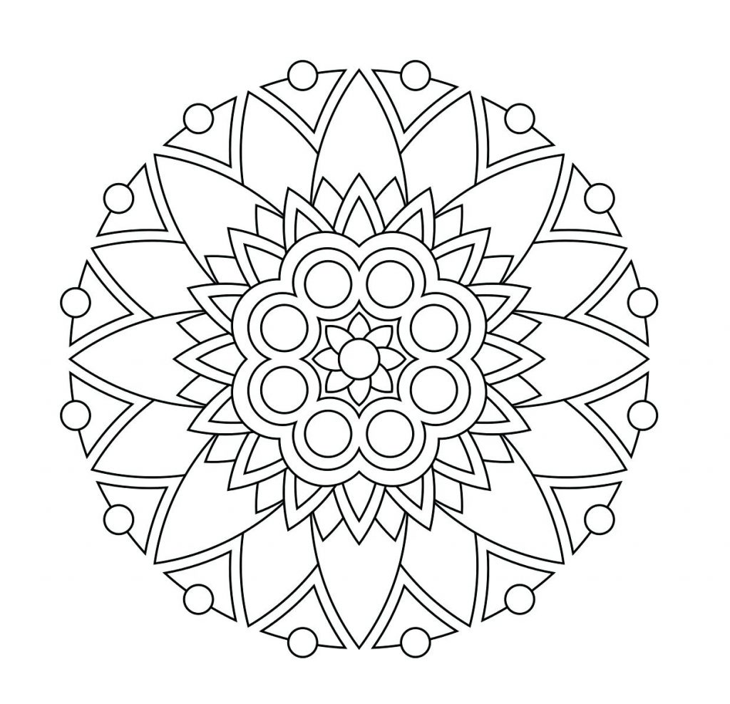 1024x988 Coloring Page Flower Mandala Coloring Pages Mandalas Meditation