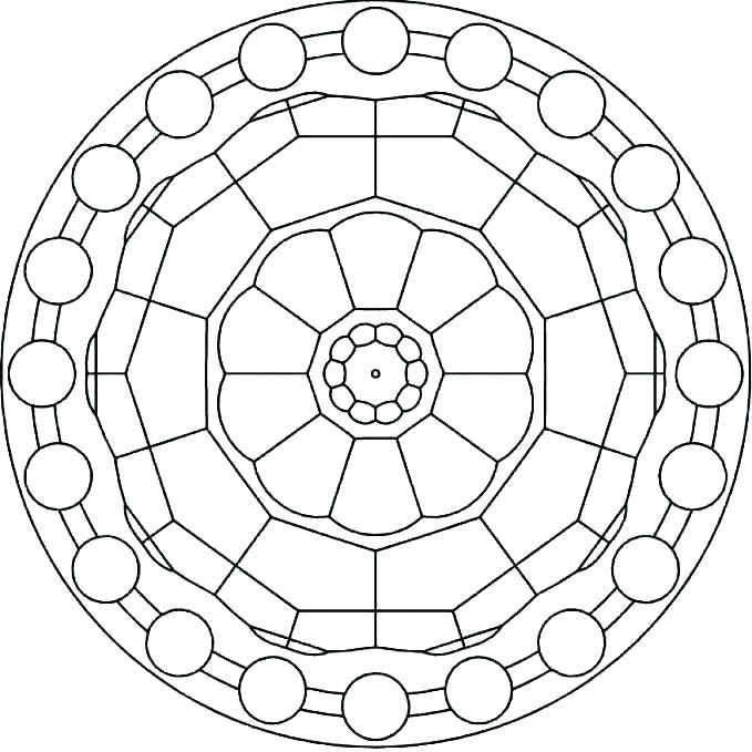 679x679 Easy Printable Mandala Coloring Pages