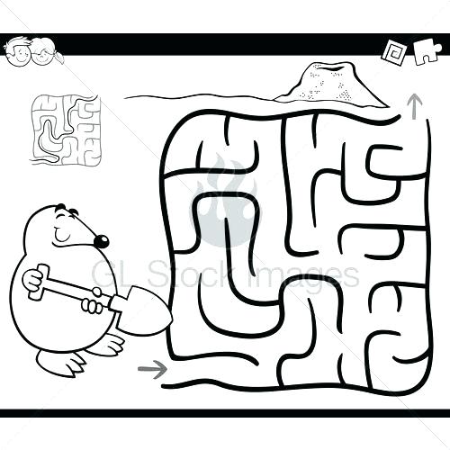 500x500 Magical Morning Maze Coloring Page Maze Coloring Page Coloring