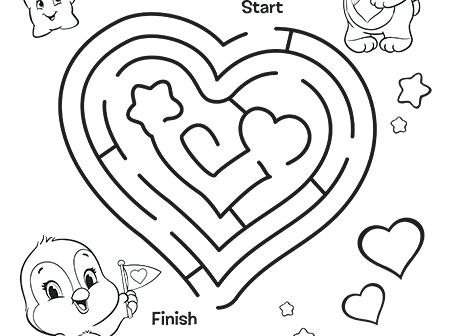 450x336 Maze Coloring Page