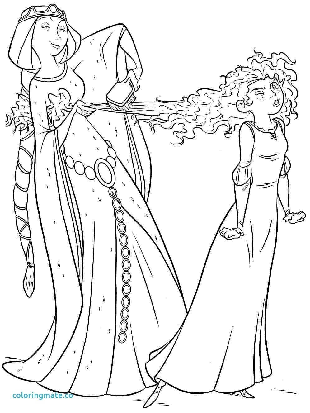 996x1326 Fresh Coloring Pages Of Disney Princess Merida Design Printable