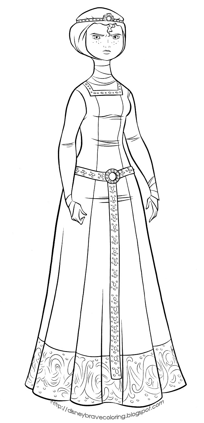 683x1412 Brave Merida Coloring Pages Lovely Merida Coloring Page Acpra