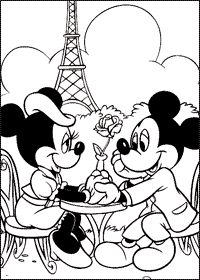200x280 Mickey Mouse And Minnie Mouse In Love Coloring Page Coloring