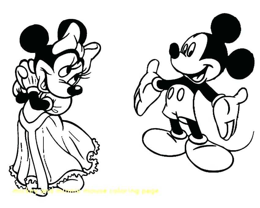 850x680 Pictures Of Minnie Mouse To Color