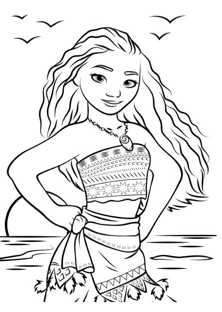445x627 Moana Coloring Pages Online Te Fiti