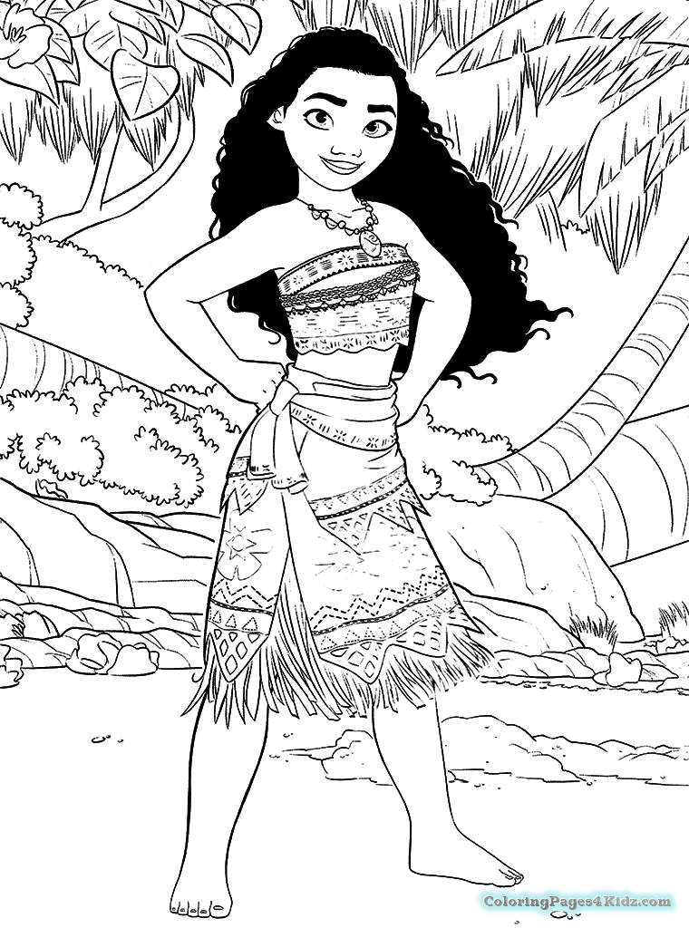 760x1024 Moana Pua Heihei Coloring Pages Coloring Pages For Kids