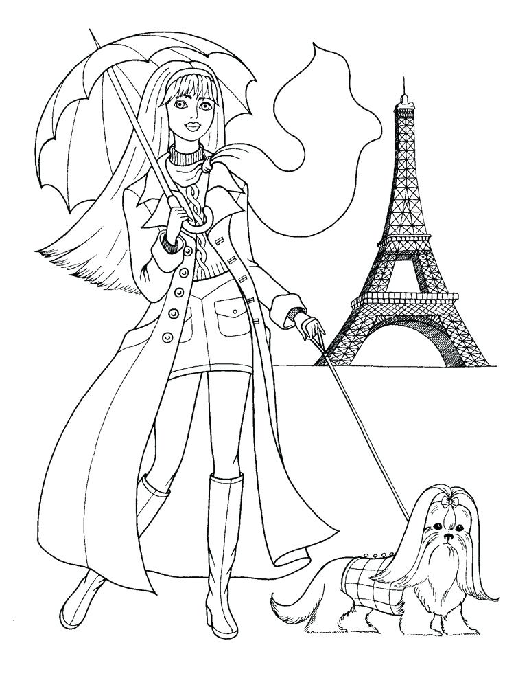 736x984 Coloring Pages Fashion Fashion Coloring Pages Barbie Coloring