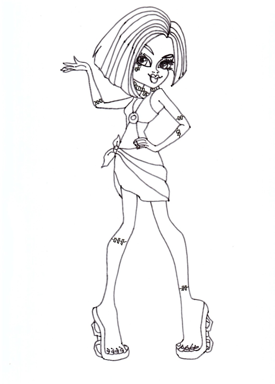 1144x1600 Top Model Book Coloring Pages