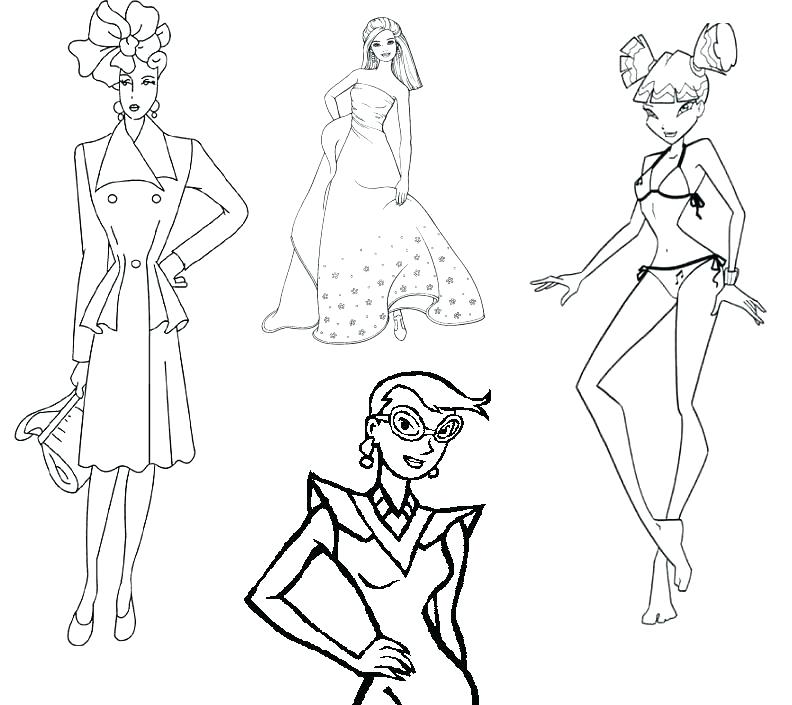 792x705 Barbie Fashion Coloring Pages Fashion Coloring Pages Fashion