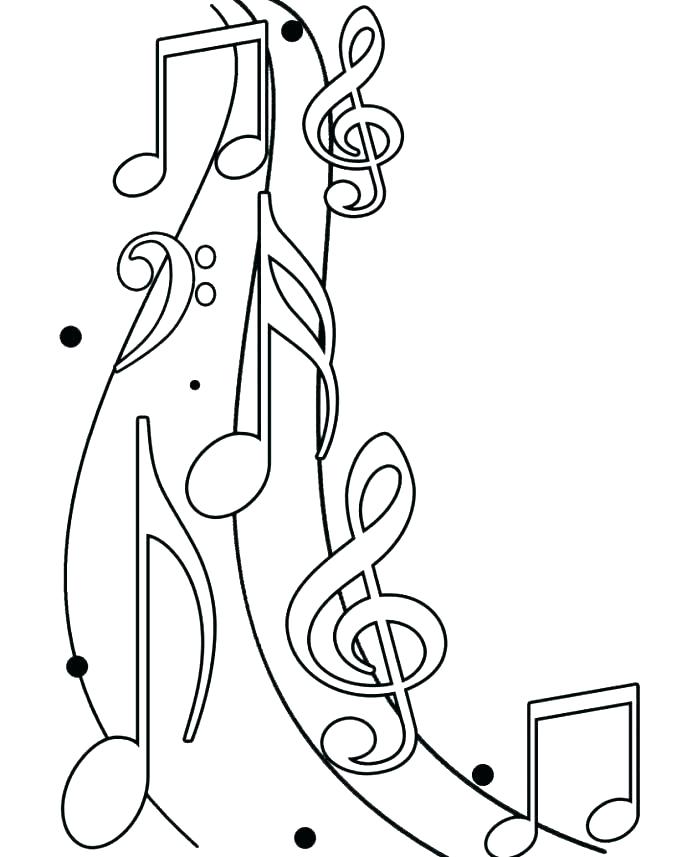 687x857 Printable Musical Notes Coloring Pages