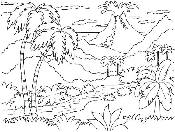 600x453 Nature Coloring Pages Coloring Pages Nature Scenes Animals