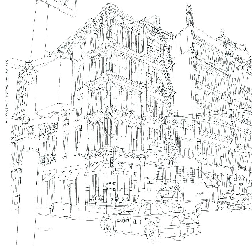 878x857 New York City Coloring Pages New York City Coloring Pages