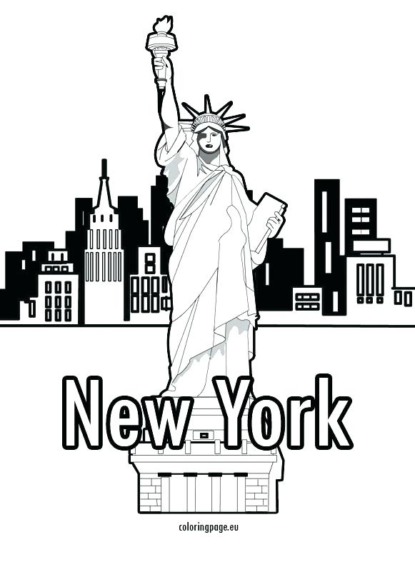 581x794 New York Coloring Pages New City Coloring Pages Amusing Free