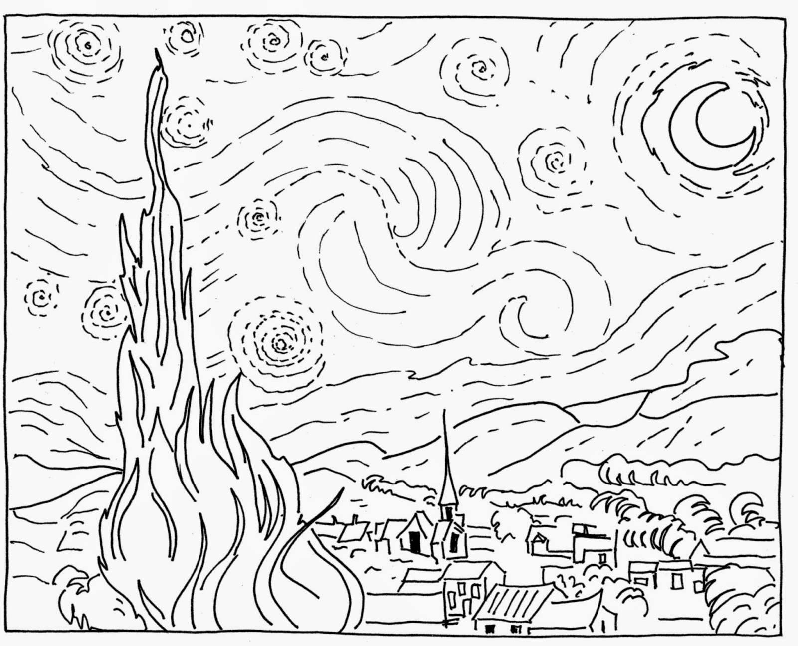 Coloring Pages Night