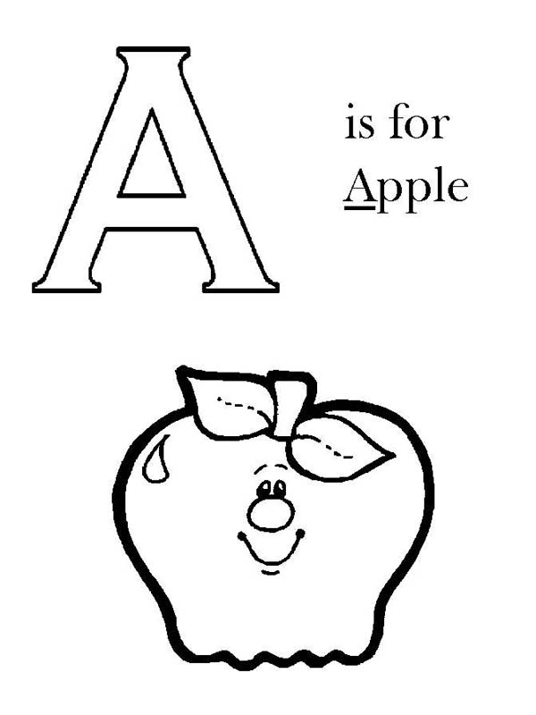 600x800 Letter A Coloring Pages