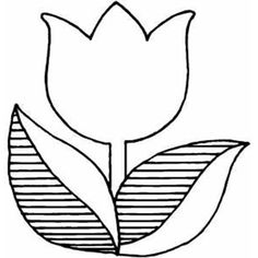 236x236 Tulip Template Printable Coloring Pages For Kids Craft Time