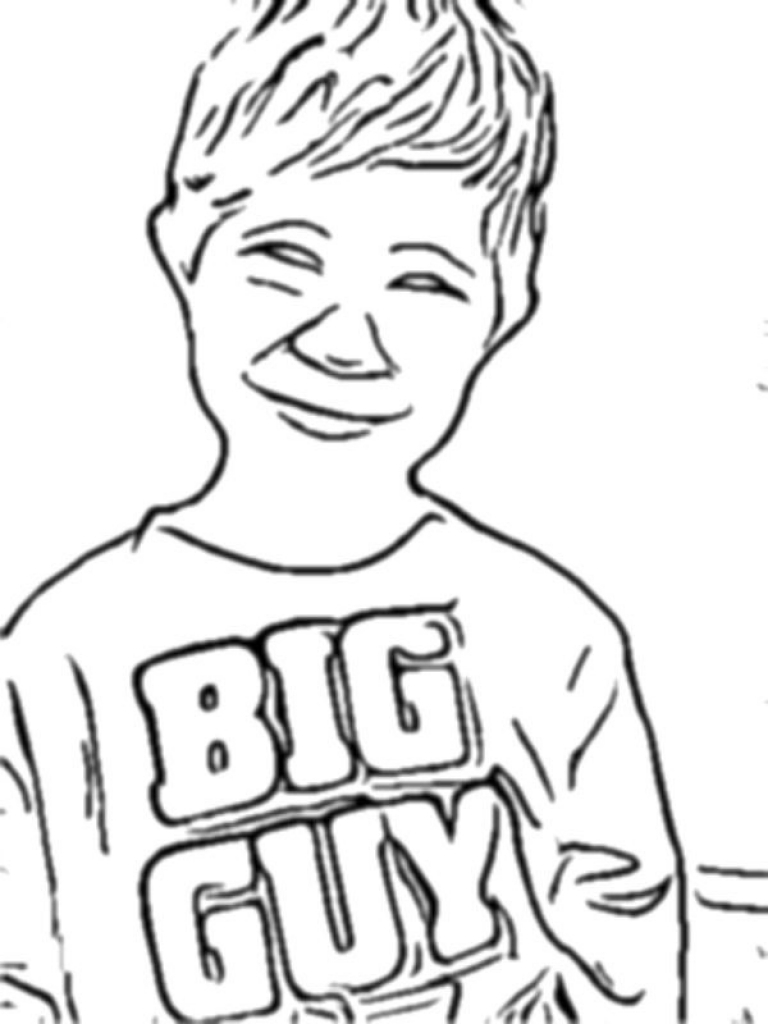 768x1024 Turn Picture Into Coloring Page Photoshop