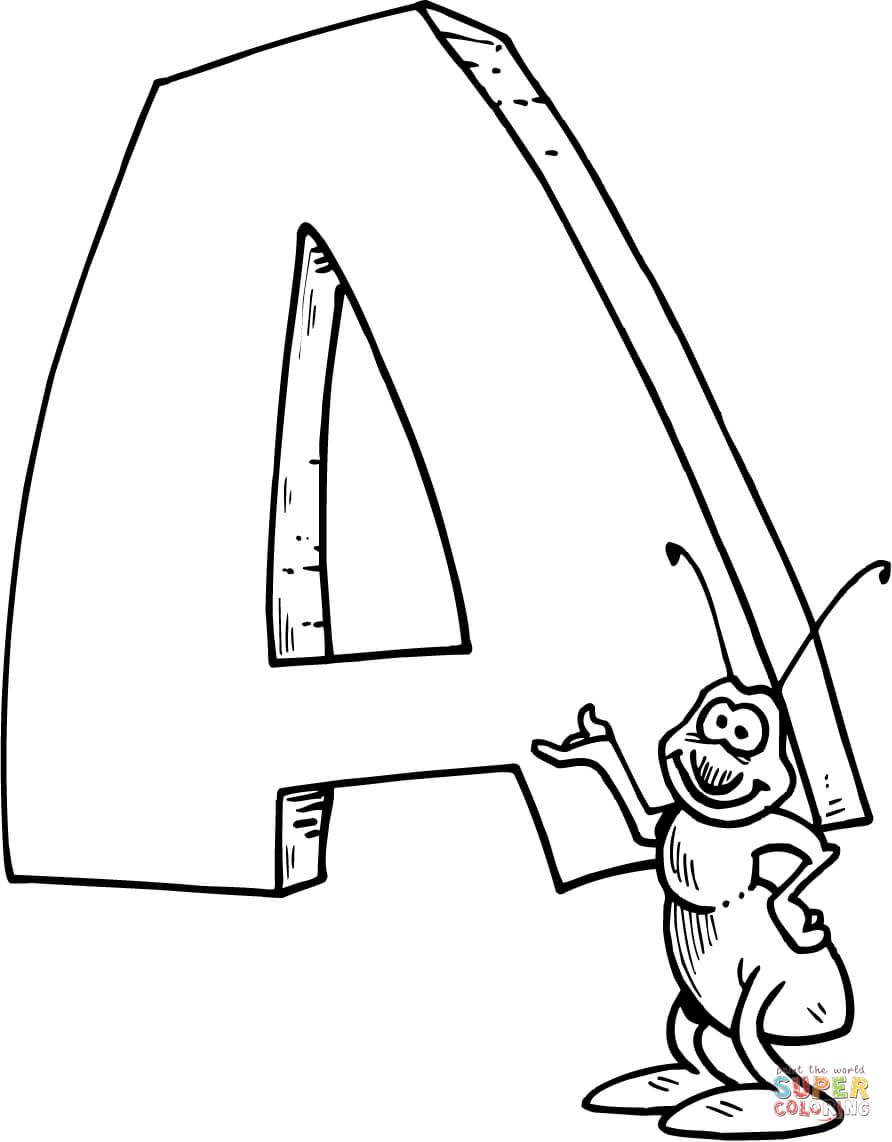 892x1142 Letter A Coloring Pages Free Coloring Pages A Coloring Page