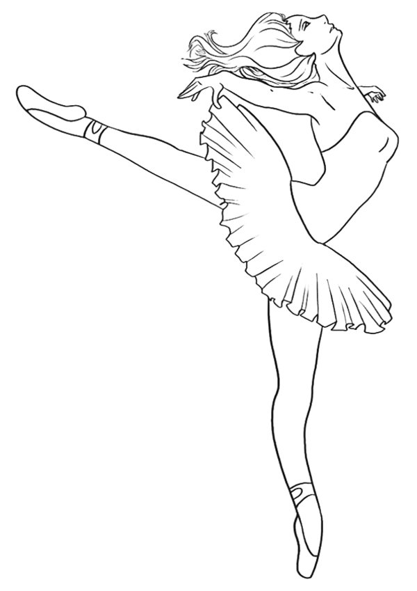 600x849 Ballerina Coloring Pages