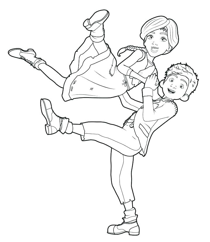 718x825 Ballerina Coloring Page