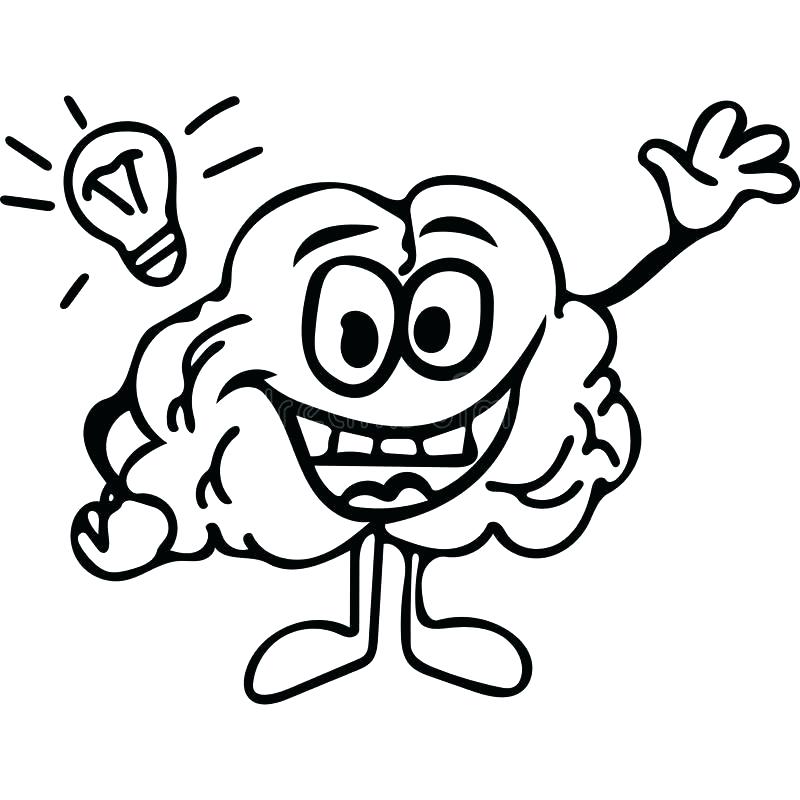 Parts Of Brain Coloring Page Coloring Pages