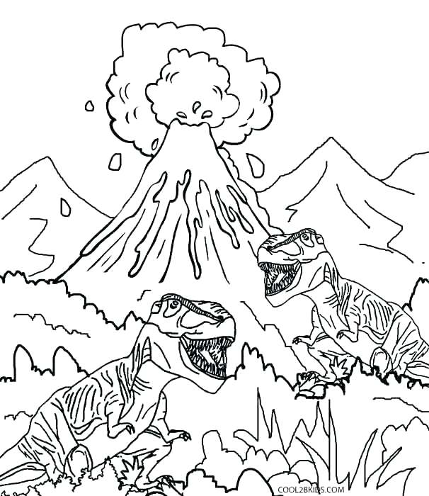 606x700 Dinosaurs Coloring Page Dinosaur Fighting Coloring Pages Dinosaurs
