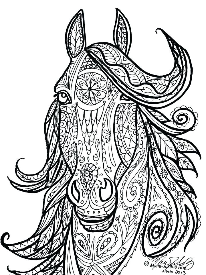 720x960 Horse Head Coloring Pages Printable