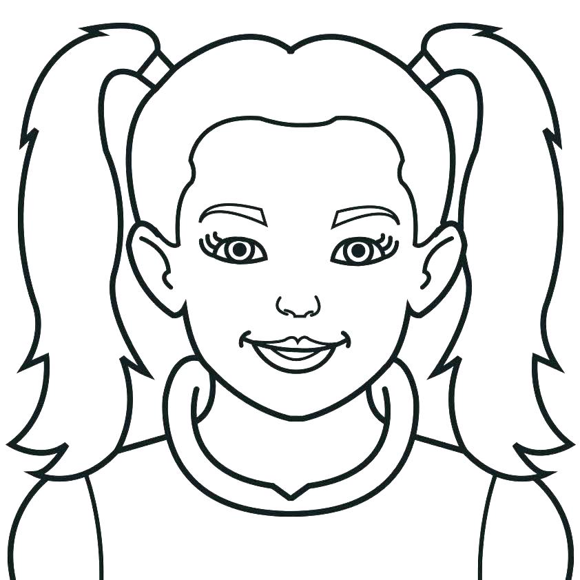 842x842 Coloring Pages For Little Girls Little Girl Coloring Pages Girls
