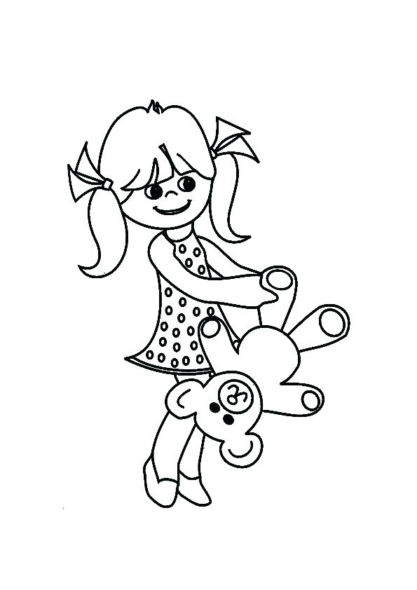595x842 Coloring Pages For Little Girls Little Girls Coloring Pages Little