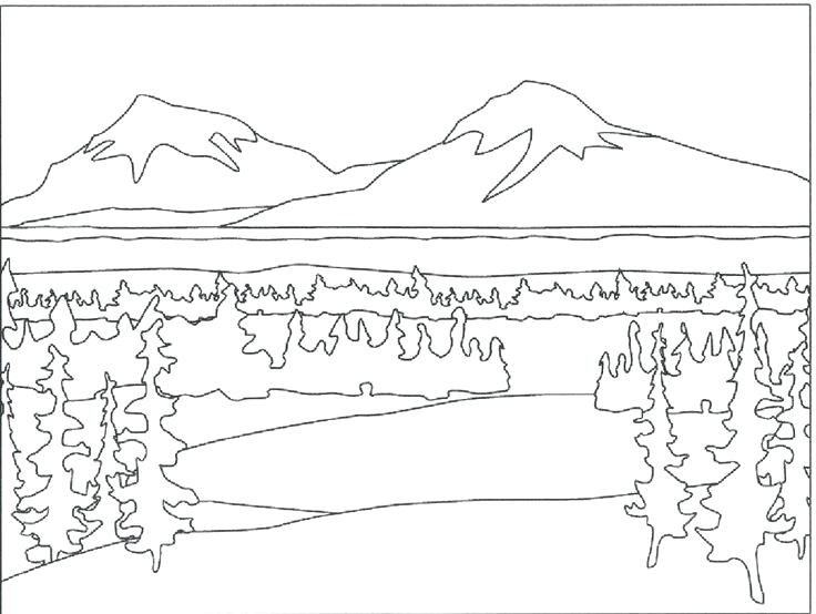 736x554 Free Coloring Pages Of Mountains