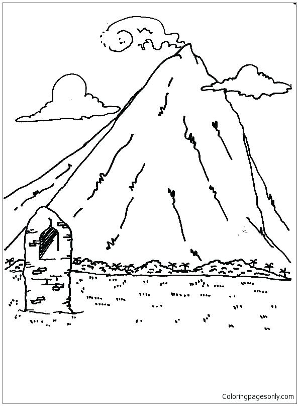 595x807 Mountains Coloring Page Coloring Pages Of Mountains Coloring Pages