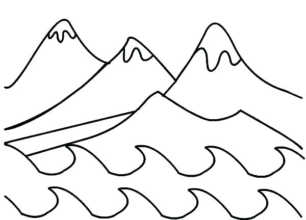 600x432 Mountains Coloring Page Coloring Pages Of Mountains Mountain