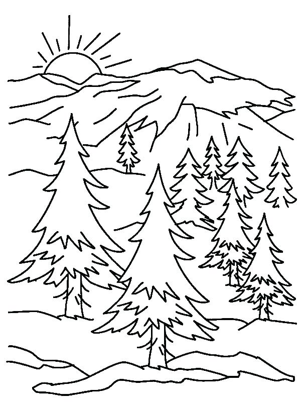600x800 Mountains Coloring Page Mountain Coloring Page Mountain Printable