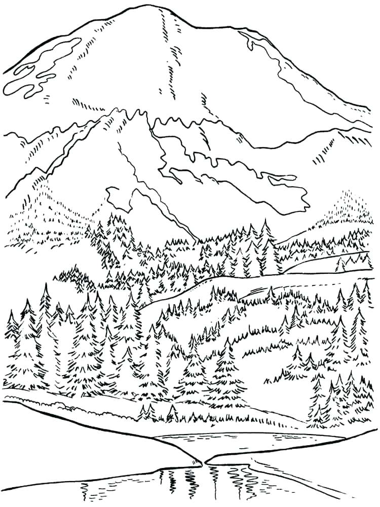 750x1000 Coloring Pages Mountains Mountains Coloring Pages Coloring Pages