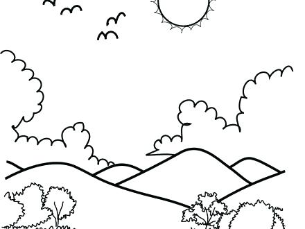 440x330 Coloring Pages Of Mountains B Coloring Pages Also Coloring Pages