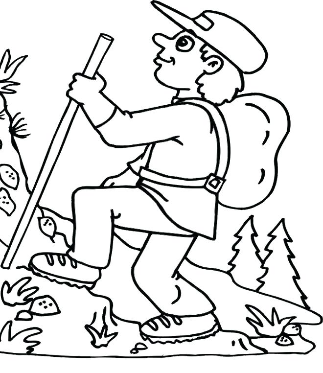660x762 Coloring Pages Of Mountains Images Of Cartoon Hiking Coloring