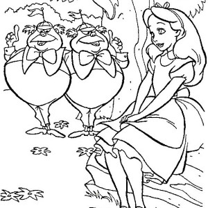 300x300 Alice In Wonderland Character Coloring Page Alice In Wonderland