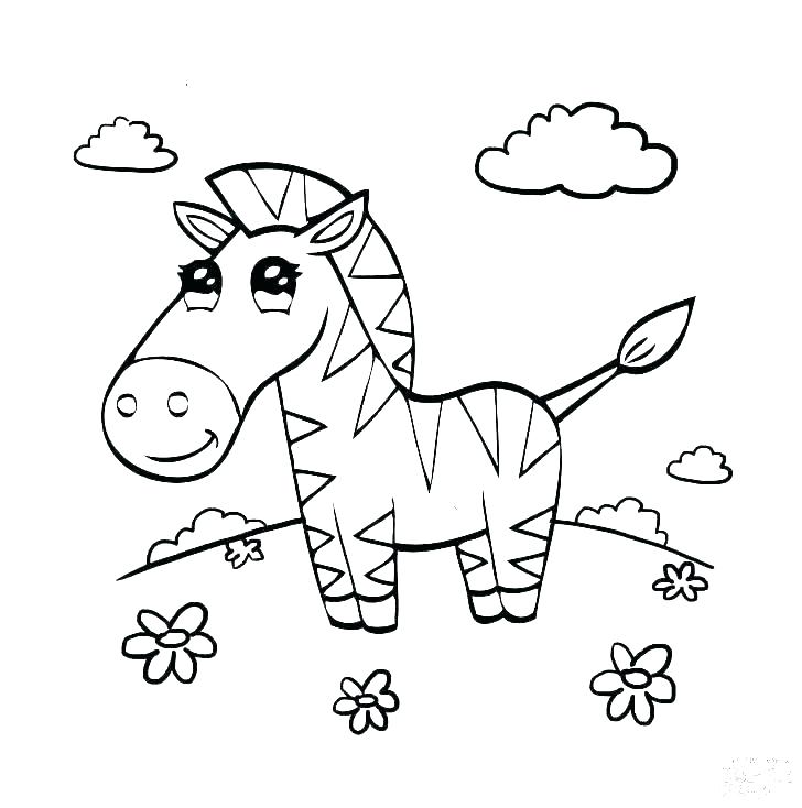 728x734 Coloring Pages Zebra Baby Zebra Coloring Pages Coloring Pages