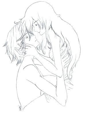 300x410 Anime Couples Coloring Pages Coloring Page Anime Coloring Page
