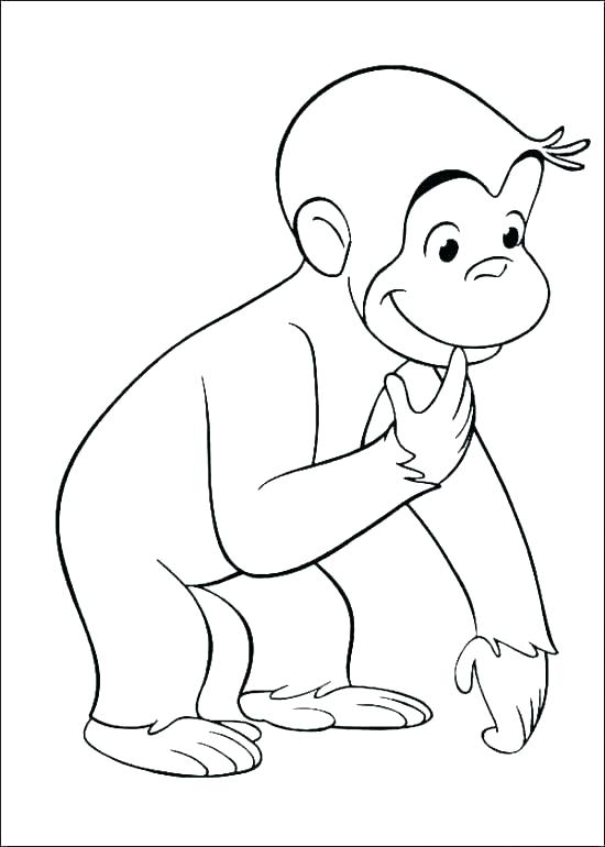 550x770 Coloring Page Monkey Baby Monkey Coloring Pages Monkey Coloring