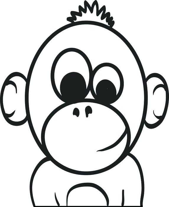 572x700 Monkey Coloring Pages Monkey Coloring Pages Monkey Coloring Sheets